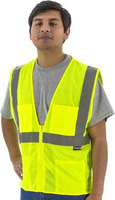 Majestic Glove 75-3231 100% Mesh Polyester Safety Mesh Vest, Multiple Sizes Available