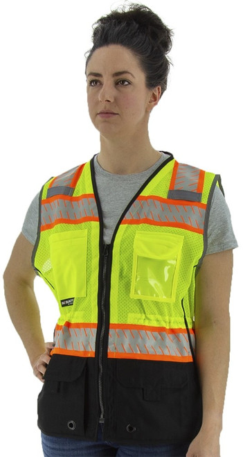 Majestic Glove 75-3239W 100% Polyester Safety Reflective Chainsaw Women's Mesh Vest, Multiple Sizes and Colors Available