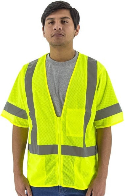 Majestic Glove 75-3313 100% Mesh Polyester Safety Mesh Vest, Multiple Sizes Available