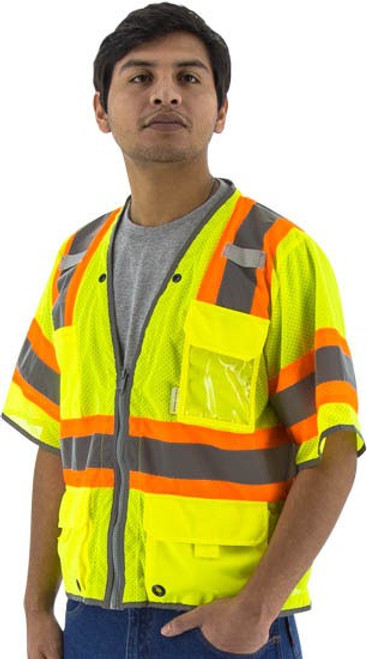 Majestic Glove 75-3325 100% Mesh Polyester Safety Mesh Vest, Multiple Sizes Available