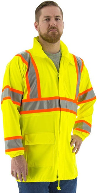 Majestic Glove 75-7301 100% Polyester Breathable Stretchable Waterproof Rain Jacket, Multiple Sizes Available