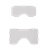 SureWerx Jackson Safety® 46930 Polycarbonate Rebel ADF Mask External/Internal Replacement Lens Kit