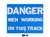 Nolan Signal Flag "Danger Men Working On This Track" Retro-Reflective, Blue: RF-4