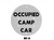 Nolan Signal Flag "Occupied Camp Car" Black Letter with White Background: RF-5