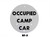 Nolan Signal Flag "Occupied Camp Car" Black Letter with White Background, Blue: RF-5