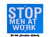 Nolan Signal Flag "Stop Men At Work" (Double-Sided) Retro-Refective, Blue: RF-6