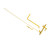 Nolan Hinged Derail Flag Staff with Connecting Rod HDHF