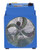 Super Vac AF124i i-Line 12 in 1/2 HP 2000 rpm Compressed Air Ventilation Fan