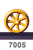 Nolan Rail Wheel, Heavy Duty Tapered/Insulated: 7005-30TI