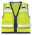 Kishigo S5008Z 8 Pockets Economy Surveyors Vest, Multiple Sizes Available - front