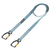 Falltech 5340B Premium Non-Stretch Web Choke-loop Swivel Aluminum Carabiner Tool Tether