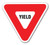 Aldon 4015-148 Triangular Warning Sign