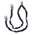 SAFEWAZE V-LINE FS88581 Dual Leg Low Profile Streamline Energy Absorbing Lanyard