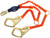 3M DBI-SALA Force2 1246150 Variable/Elastic High Visibility Elastic 100% Tie-Off Shock Absorbing Lanyard - Each