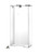 Rack'Em 4205 Free Standing Pole Locking Face Mask Dispenser - Sold by Each