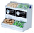 Rack'Em 5172-W 2 Compartment Universal Dispenser - Sold by Each