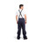 OEL AFW012-NBO Navy 88/12 Premium Sateen Cotton Blend 12 Cal/cm2 Bib Overall - Each