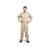 OEL AFW08-KFC Khaki 88/12 Premium Sateen Cotton Blend 8 Cal/cm2 Coverall - Each