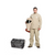 OEL AFW40-XJB 88/12 Premium Indura Cotton Blend 40 Cal/cm2 Standard Jacket and Bib Overall Kit with Switchgear Hood