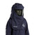 OEL AFW60L-NJB Navy Premium Layered Indura Cotton Blend 60 Cal/cm2 Jacket and Bib Overall Kit with Switchgear Hood and Lights