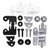 Oberon SF1230 Polycarbonate Assorted Color Adapter Set