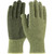 PIP Kut Gard 08-KA740PD Seamless Knit Green ACP/DuPont Kevlar PVC Coated Blended Economy Weight Cut Resistant Gloves
