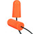 PIP Mega Bullet Plus 267-HPF810C One Size Fits Most Orange 33 dB Disposable Soft Ear Plugs