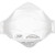 PIP Springfit 272-RPD421N95 One Size Fits Most White Braided Premium Flat Fold Disposable Respirator