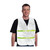 PIP 300-1511 White Polyester Non-ANSI Incident Command Safety Vest
