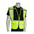 PIP 302-PSV-BLK-NL Black Polyester Public Safety Vest