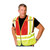 PIP 302-PSV-RED-NL Red Polyester Public Safety Vest