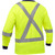 PIP Bisley 313M6118X Hi-Vis Yellow Cotton/Polyester X-Back Long Sleeve Protective Shirt