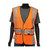 PIP Viz-Up 47201/O One Size Fits Most Hi-Vis Orange Polyester Expandable Mesh Breakaway Safety Vest
