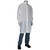 PIP Uniform Technology CFR-60WH White 100% Polyester Taffeta Reusable Cleanroom Frock