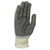 PIP Kut Gard MATA10-GY-PD2 Seamless Knit Gray ATA Fiber PVC Coated Blended Medium Weight Cut Resistant Gloves