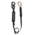 Falltech 8242AFD 6' Arc Flash Energy Absorbing Lanyard, Single-leg with Dielectric Snap Hook and Steel 5k Carabiner