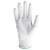 HexArmor 1031 Helix White Polyester Shell A1 Cut Level Cut-Resistant Gloves - 12 Pair