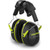 HexArmor 17-16001 K-Series Ceros K2C 25 dB Hard Hat Mounted Black Cup Slot-Adapted Earmuff - 1 Pair