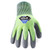 HexArmor 2057 Helix Gray/Green HPPE A4 Cut Level Safety Gloves - 12 Pair