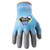 HexArmor 2066 Helix Blue Cuff/Gray Palm Dyneema Diamond A3 Cut Level Cut-Resistant Gloves - 12 Pair
