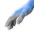 HexArmor 2066 Helix Blue Cuff/Gray Palm Dyneema Diamond A3 Cut Level Cut-Resistant Gloves - 12 Pair