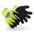 HexArmor 2077 Helix Lime Cuff/Black Palm Acrylic and Fiberglass A6 Cut Level Cut-Resistant Gloves - 12 Pair