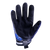 HexArmor 4018 Chrome Series Black/Blue Synthetic Leather A6 Cut Level Mechanic Cut-Resistant Gloves - 12 Pair