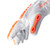 HexArmor 4067 Chrome SLT White/Orange Buffaloskin Leather A7 Cut Level Arc Flash Cut-Resistant Gloves - 12 Pair