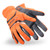 HexArmor 4072 Chrome SLT Gray/Hi-Vis Orange Spandex A6 Cut Level Cut-Resistant Gloves - 12 Pair