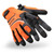 HexArmor 4074 Chrome SLT Oasis Orange/Gray Synthetic Leather A5 Cut Level Cut-Resistant Gloves - 12 Pair