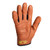 HexArmor 5059 HeatArmor Brown/Black Goatskin Leather A4 Cut Level Welding Gloves - 12 Pair