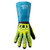 HexArmor 7071 HexChem Black/Blue/Yellow Nitrile A4 Cut Level Cut-Resistant Gloves - 12 Pair