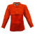 Stanco L260114 Red Side Split Cowhide Russet Leather Cape Sleeve with Collar and 14 in Bib - Each