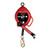 KStrong BRUTE UFS310 3/16 in Plastic Housing 3-Way Rescue Retrieval Self-Retracting Lifeline with Snap Hook - Each